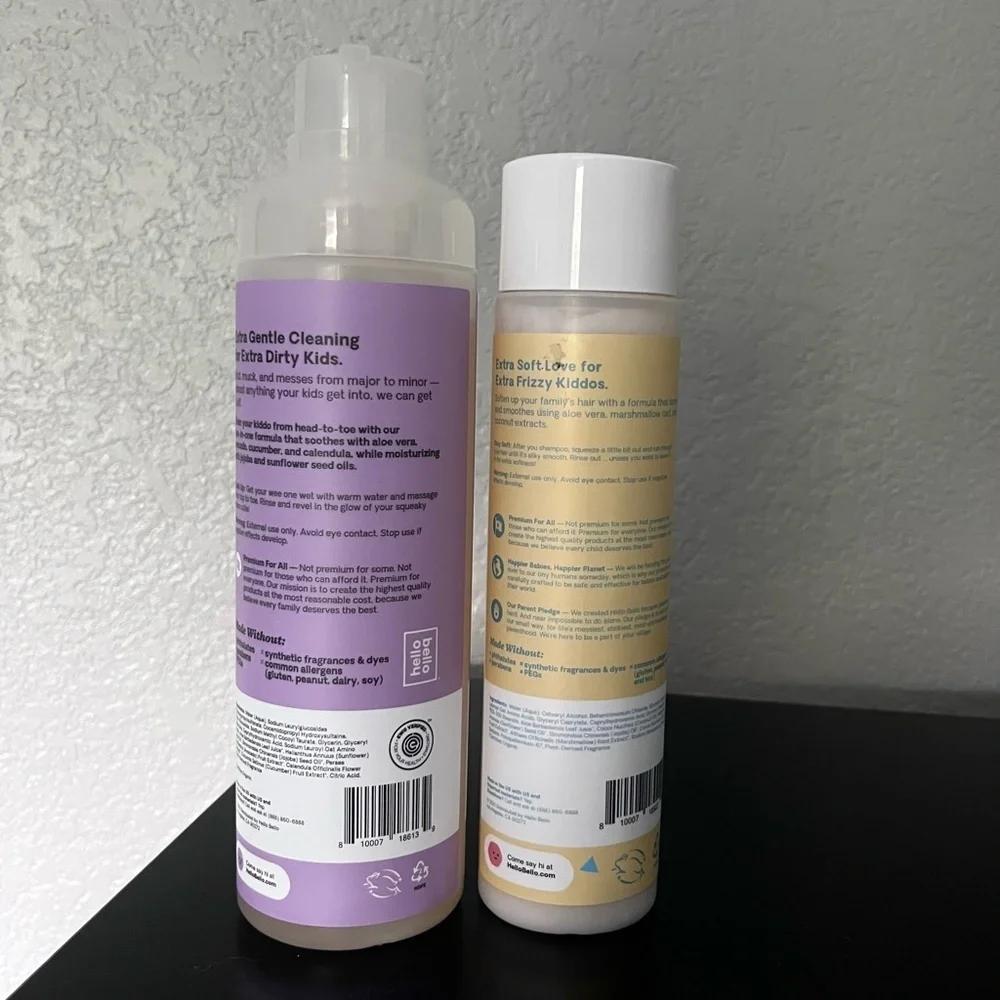 Hello Bello Body Wash/Shampoo Lavender Scent - Conditioner Birthday Cake